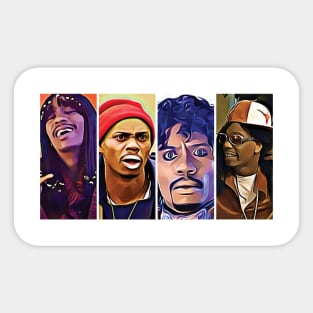 Many Faces of Dave Chappelle Sticker